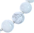 Sterling Silver Howlite Bead Necklace KX121119